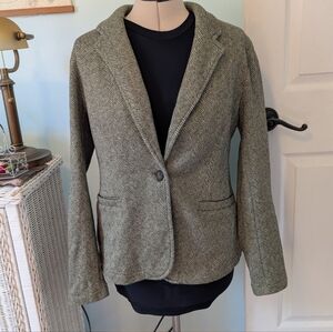 Lands End Fleece Blazer